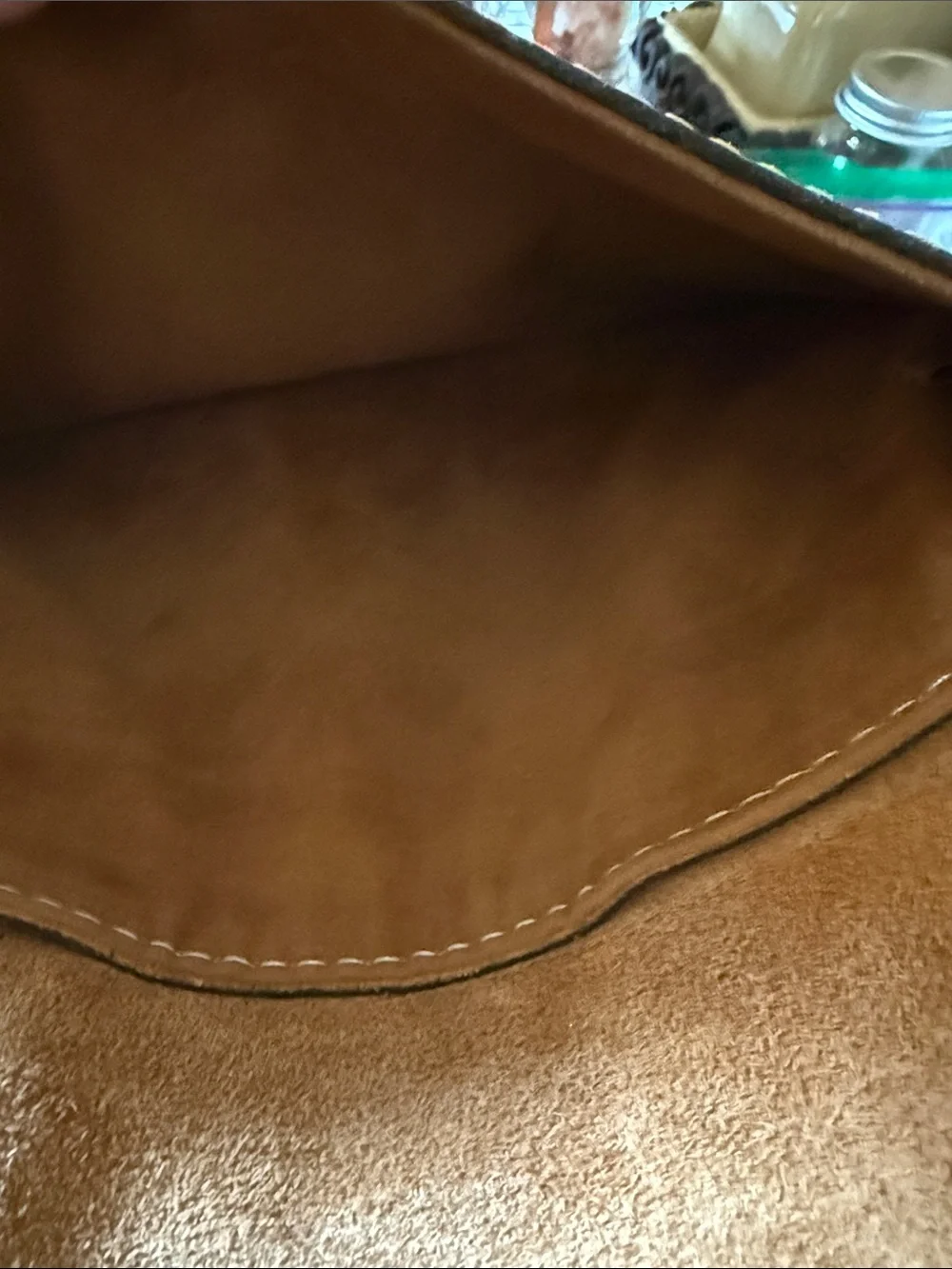 Patricia Nash Tooled Leather Envelope Clutch in Cognac Brown